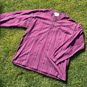 Vintage Eddie Bauer longsleeve Henley shirt sz L
